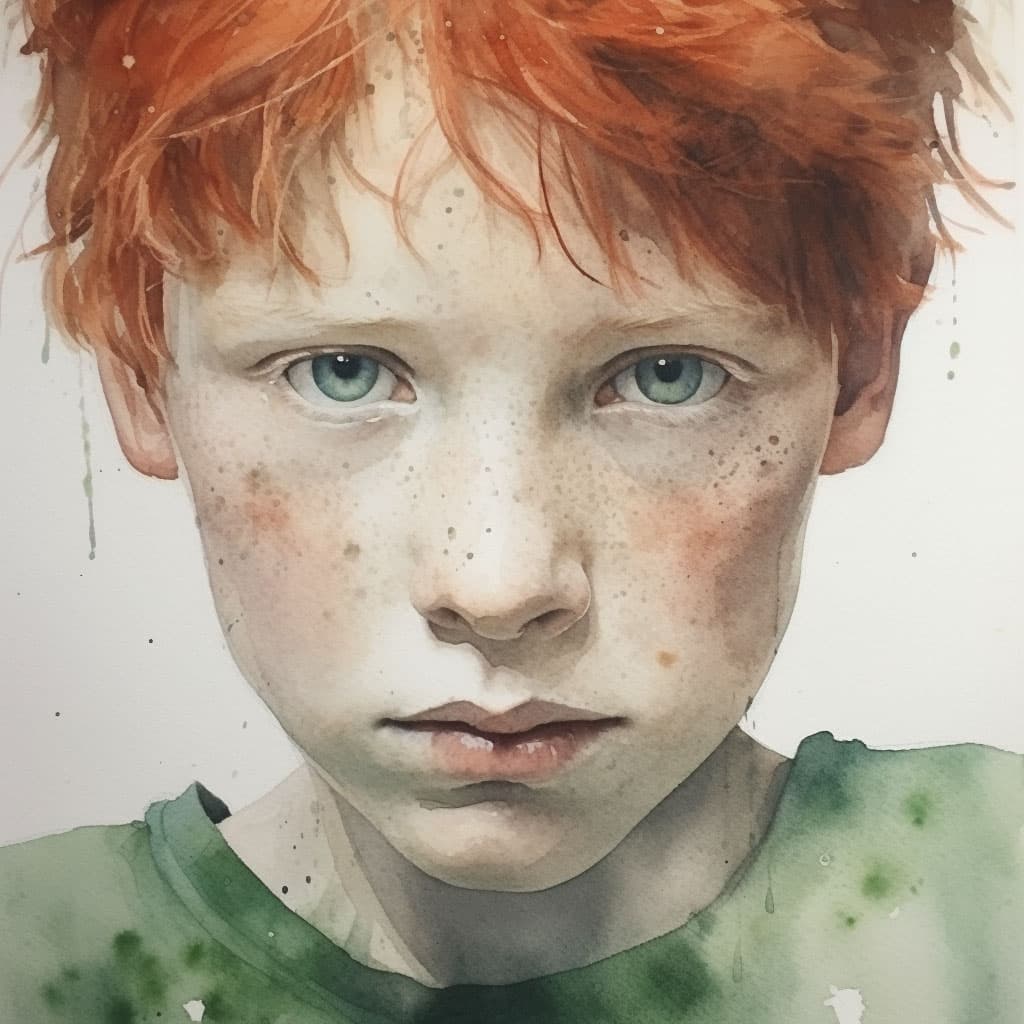 Red hair boy, 2023 © Cherry Hood